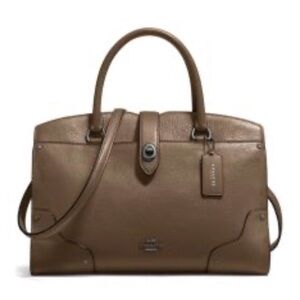 Coach Mixed Leather Mercer 30 Satchel Bag
